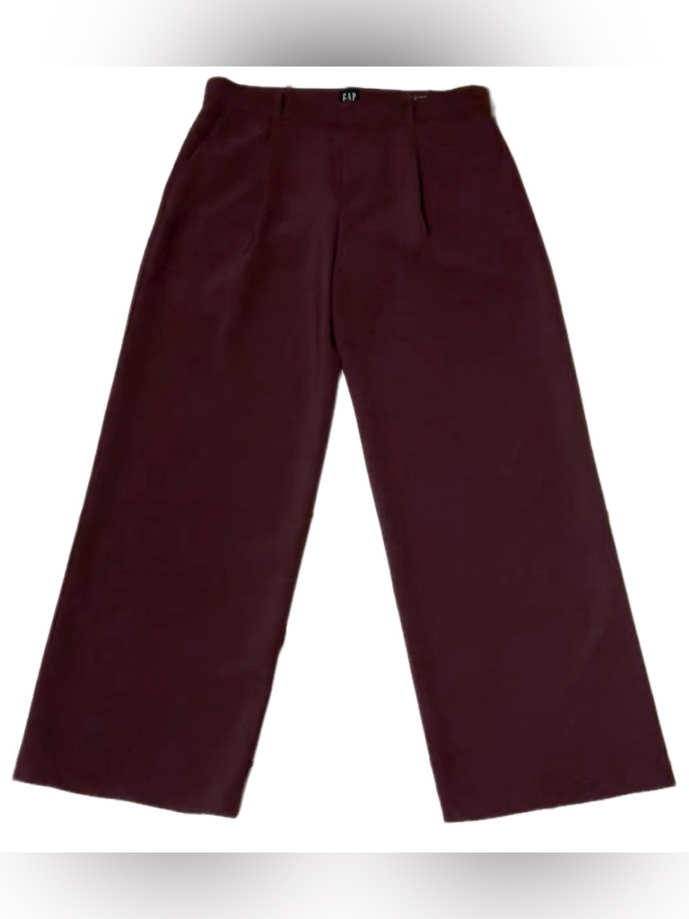 GAP Burgundy Low Rise, Wide-Leg Pants  For Women